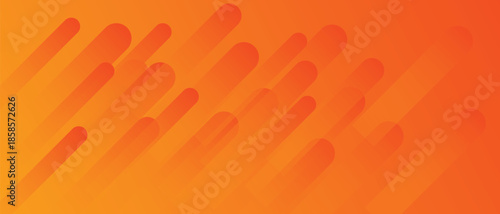 Vibrant Orange Gradient Capsules Dynamic Seamless Pattern Background - Modern Abstract Geometric Vector Texture, orange abstract background.