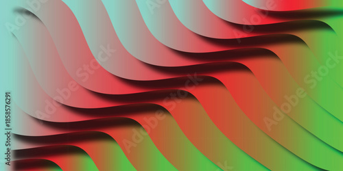 Abstract gradient waves with subtle shadows create a dynamic and flowing visual texture perfect for modern backgrounds and digital art applications