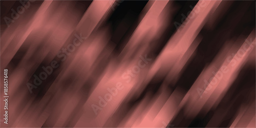 Blurred abstract background with soft diagonal coral and dark brown streaks creating a warm, dreamy, and impressionistic visual effect for creative design and artistic backdrops