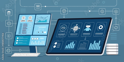 Digital Transformation and Robotic Automation Concept for Efficient Business Workflow and AI Integration
