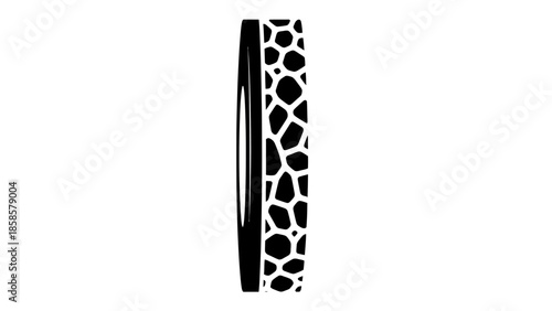 black and white dominoes isolated