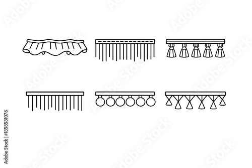 Collection of Decorative Fringe and Tassel Designs