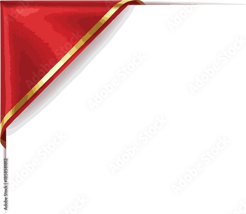 Realistic page corner curl with shadow, folded paper effect isolated on white background