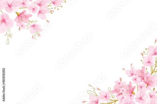 Summer flowers watercolor background. Animated 4k