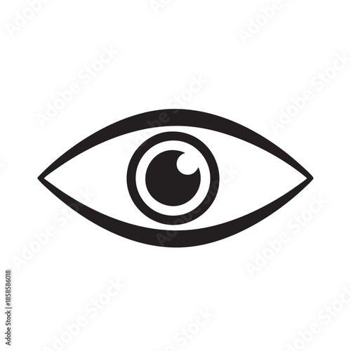 Minimalist Eye Icon for Visual Communication