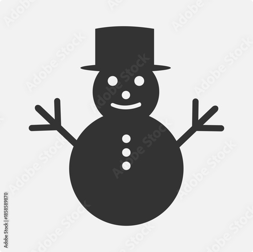 Classic Snowman Winter Icon