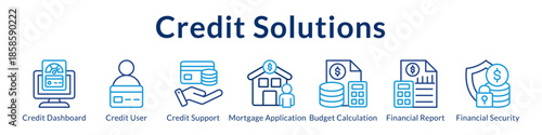 Credit Solutions Platform for Loan Processing Mortgage Applications Credit Scoring Budget Planning and Secure Lending