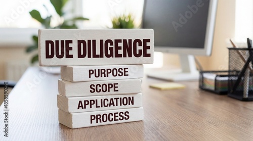  Structured due diligence methodology showing essential investigation steps including purpose scope application and process for business transaction risk management