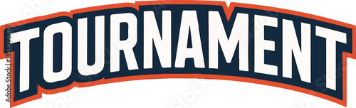 Tournament text vector transparent