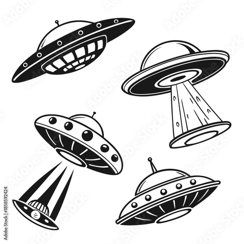 Cartoon ufo collection