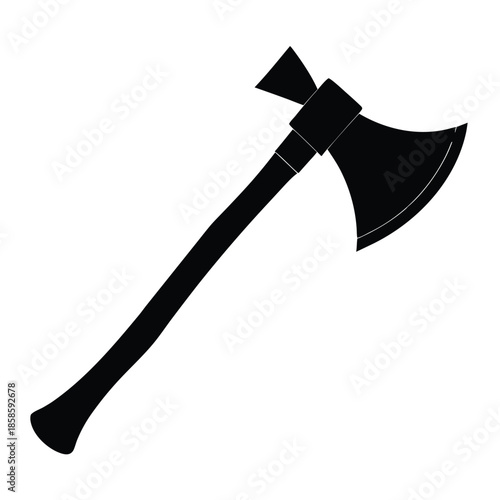 axe vector on white background