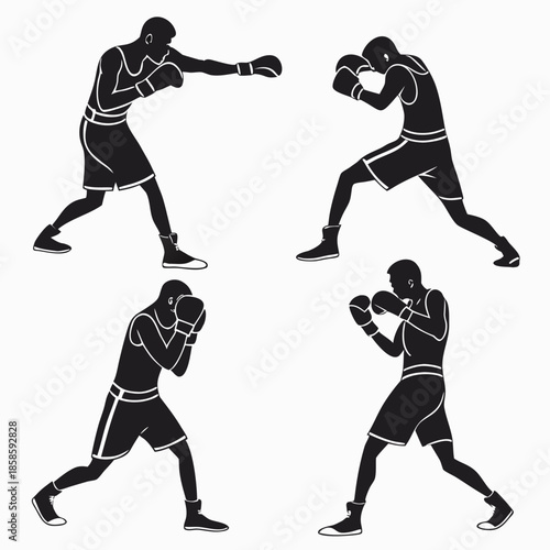 Boxer silhouettes