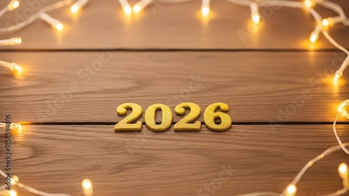 New Year 2026 with Lights