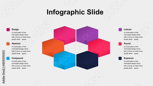 Modern Hexagon Cycle Infographic for Data Visualization