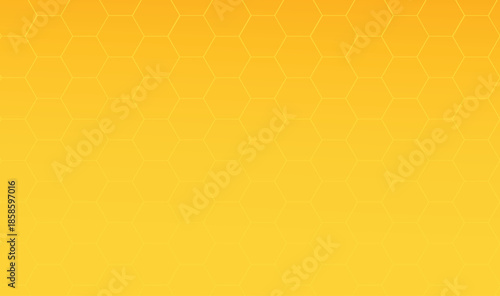 Vibrant Yellow Gradient Honeycomb Hexagon Seamless Pattern Background - Modern Geometric Vector Texture, yellow honeycomb pattern.
