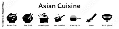 Asian Cuisine Recipes with Ramen Rice Dishes Wok Cooking and Authentic Restaurant-Style Meal Preparation