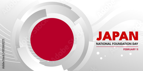 Japan national foundation day banner