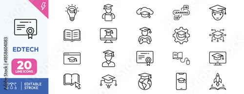 EdTech Icons for Modern Education Technology