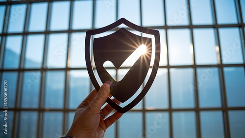 Corporate security and business protection concept
