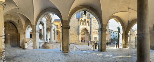 bergamo città alta in italia