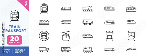 Train Transport Icons