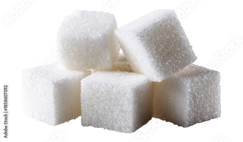 Pile of white sugar cubes (1)
