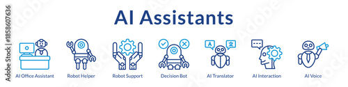AI Assistants Platform with Virtual Helpers Chatbots Voice Recognition Translation Services and Productivity Automation