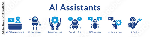 AI Assistants Platform with Virtual Helpers Chatbots Voice Recognition Translation Services and Productivity Automation