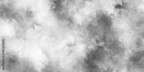 Abstract grayscale smoky cloudscape, sky with black and white cloud textured background, elegance and Sophisticated architectural visualization, abstract white puffs of smoke swirls overlay.