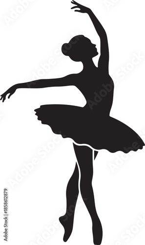 Dancing Silhouette Graceful Art