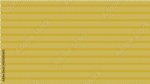  Seamless Horizontal Geometric Rainbow Wave Petals Deep Blue Background Vector Pattern