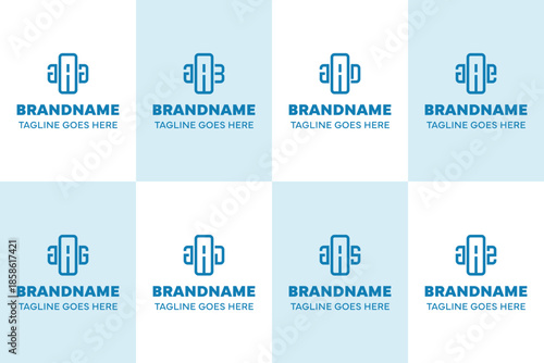 Letters AAA AAB AAD AAE AAG AAJ AAS AAZ Plus Logo Set, suitable for clinic, hospital, pharmacy, medical, or positive brand