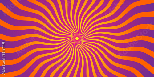 Sunny background. Rising sun pattern. Vector stripe abstract illustration. Sunburst.