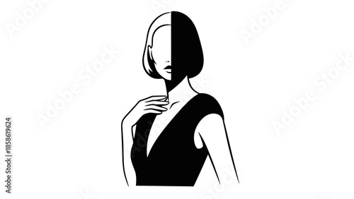 silhouette of a woman