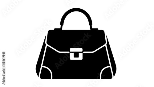 black bag isolated on white