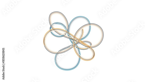 rope on white background