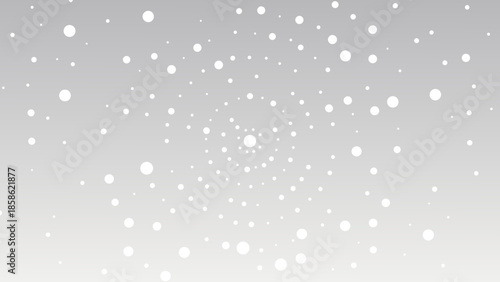 A soft blurred background featuring numerous white circles on a gray gradient
