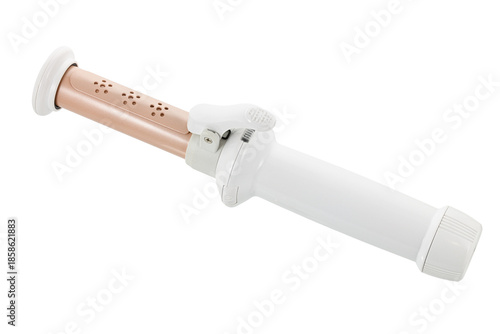 Wallpaper Mural Electric hair curling iron with USB connection and charging, isolated on a white background. Full depth of field. Battery-powered Torontodigital.ca