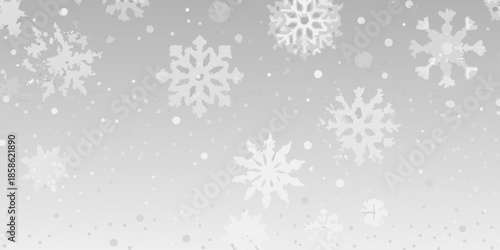 Gentle snowfall a serene background of delicate white snowflakes drifting down