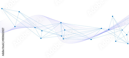 Abstract tech network connection dots. Digital technology and big data analysis background christmas tree made of stars	abstract technology background