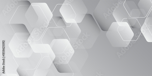 White background abstract art vector illustration with hexagon illustration texture nice