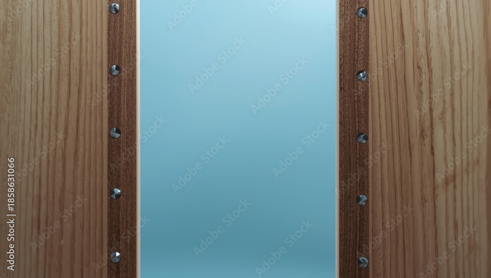 Obraz premium Interior furniture assembly process showing fasteners secured in drilled holes, focused on proper installation techniques
