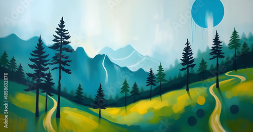 neutral abstract landscape, minimalist oil painting, beige grey landscape canvas, Scandinavian decor artwork, modern neutral tones, warm minimal scenery, subtle brush textures, soft atmosphere paintin