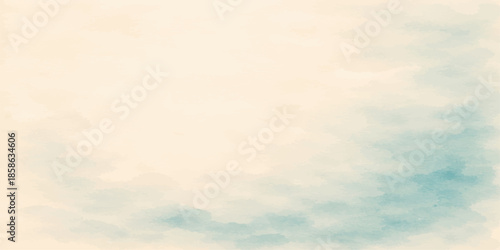 Grunge clouded sky on old paper texture