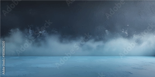 A dark storm cloudscape looms over the city as rain falls through the night sky, creating a moody texture of fog and motion against a deep nature backdrop