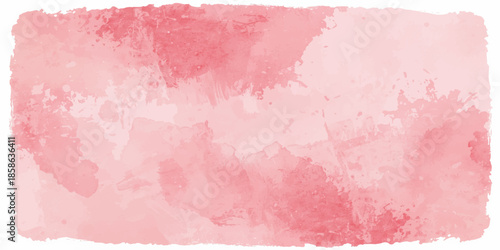 An abstract pink watercolor background features a vintage grunge texture on aged paper with a red paint pattern and artistic design details for a textured material wallpaper