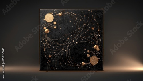 Abstract square with textur...