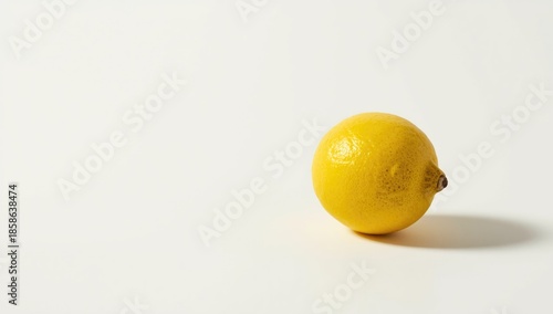 Fresh lemon isolated on whi...