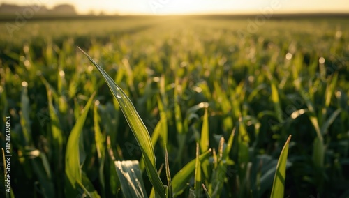 Herbicide-affected grass in...