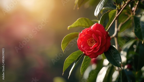 Camellia flower in full sun...